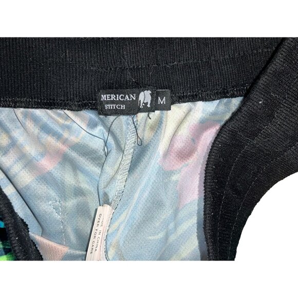 Tropical Parrot Print Zipper Pockets Casual Shorts By American Stitch Sz Medium - Picture 3 of 4